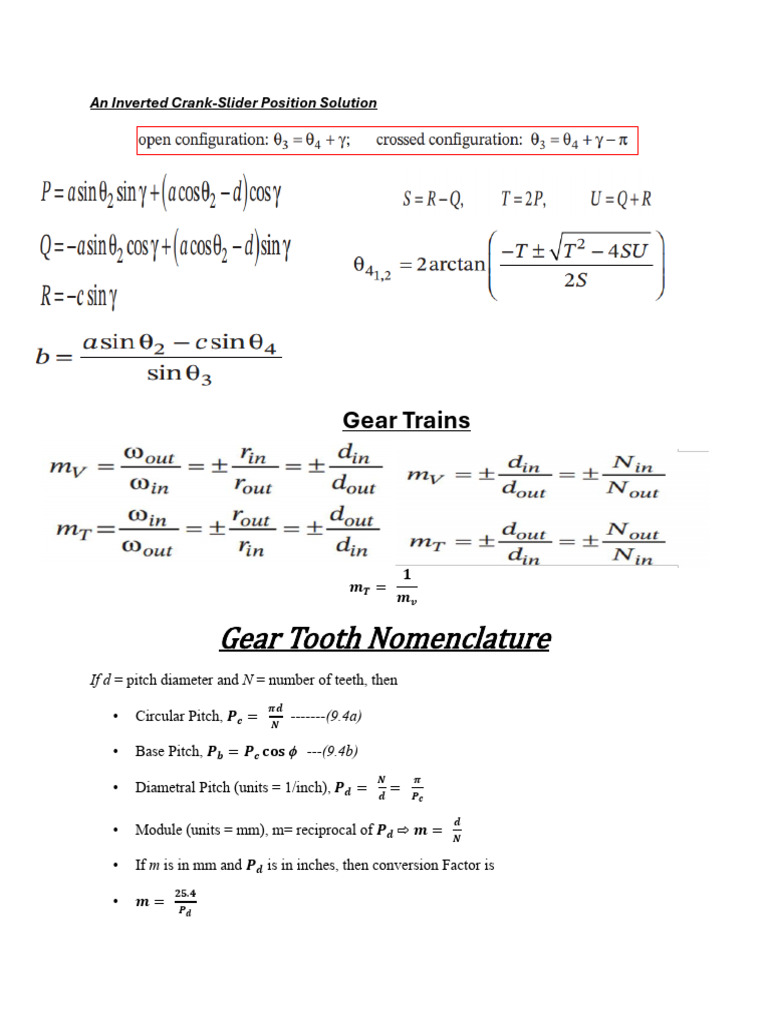 MMC Formulasheet | PDF