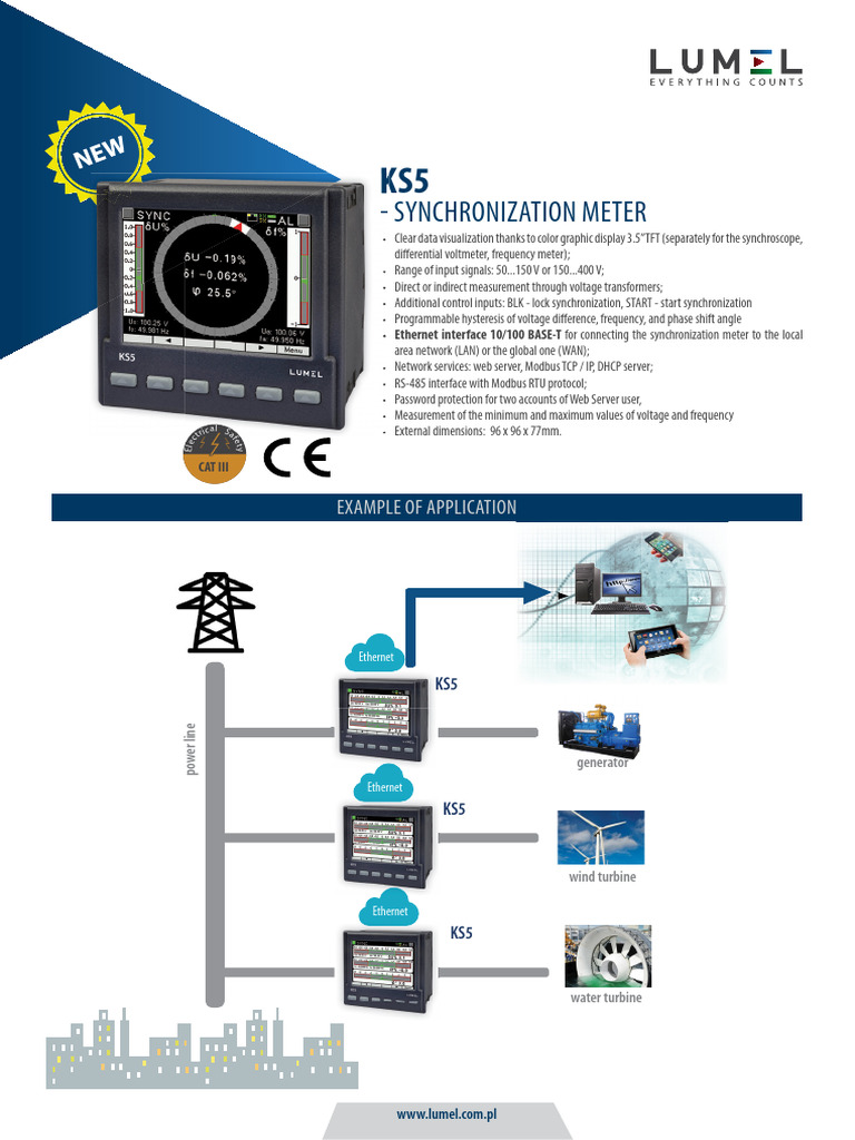 KS5 Synchronization Meter Overview | PDF | Alternating Current ...