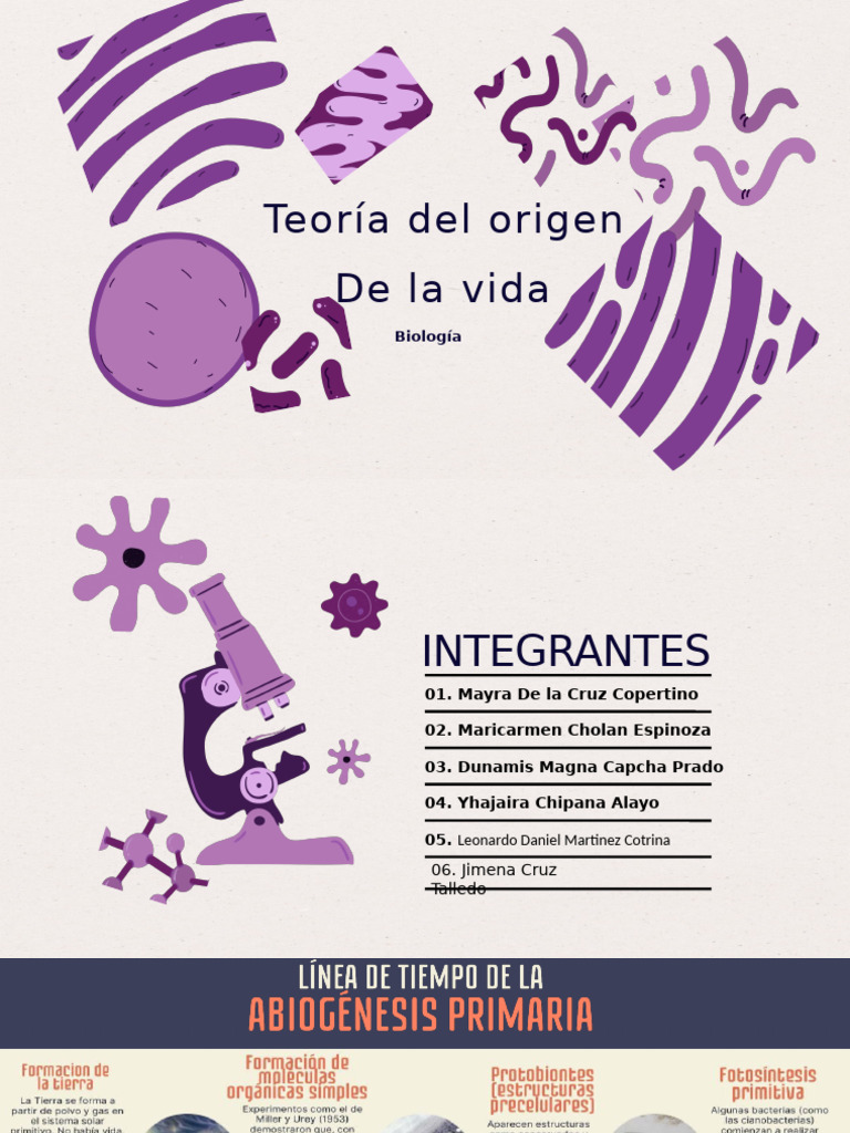 Teoria Del Origen de La Vida 1 | PDF