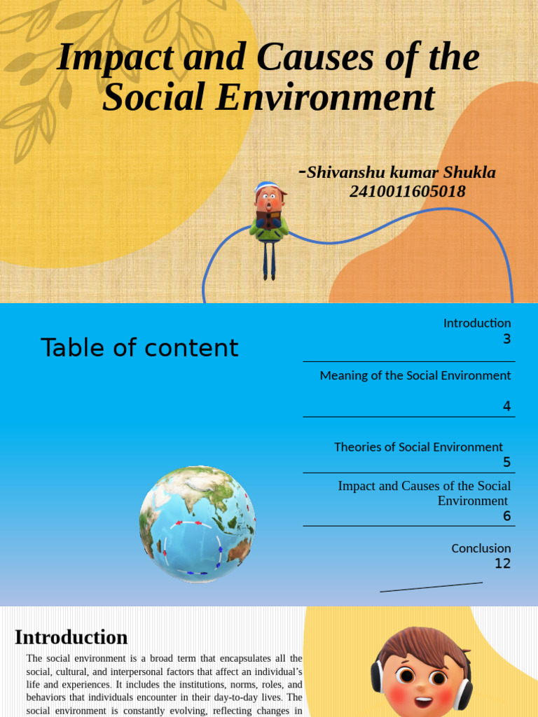 Causes and Impact of Social Environment | PDF | Socialization ...