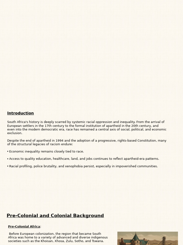 Dseb4 Race in South Africa | PDF | Apartheid | South Africa