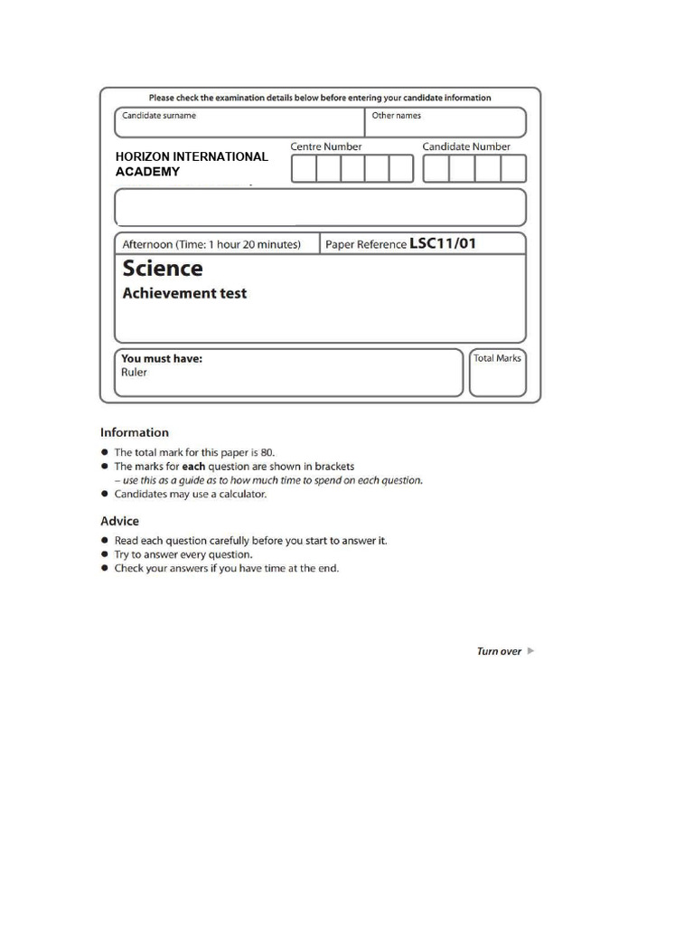 Science Practice Paper for Students | PDF | Chemical Reactions | Oxide