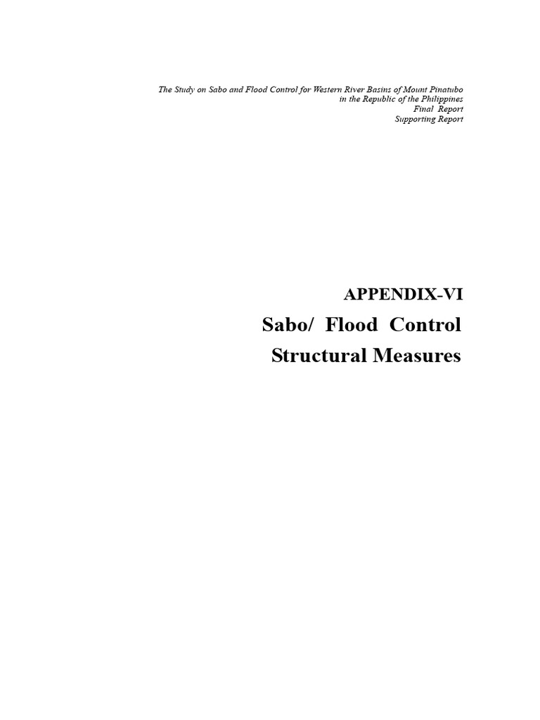 Sabo Flood Control Measures Report | PDF | Levee | River