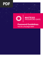 Corporate Password Policy Guidelines | PDF