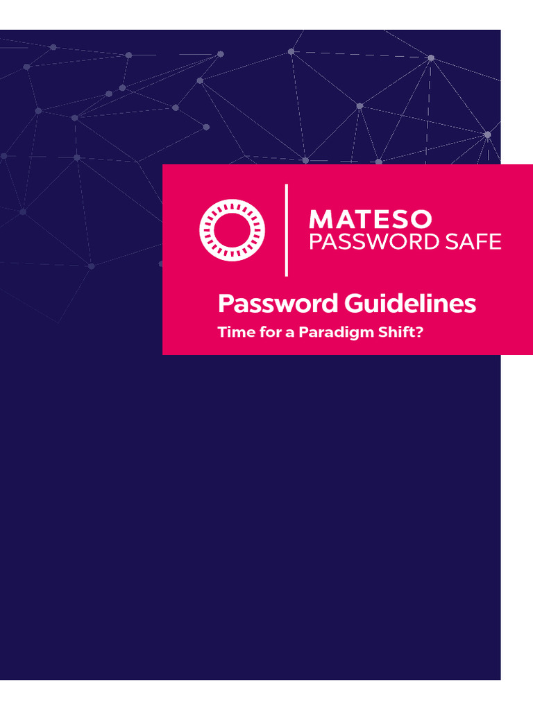 Whitepaper Password Guidelines - EN | PDF | Password | Information Security