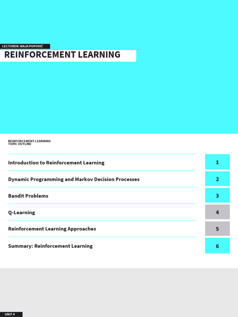 Reinforcement Learning Overview and Q-Learning | PDF | Estimator ...