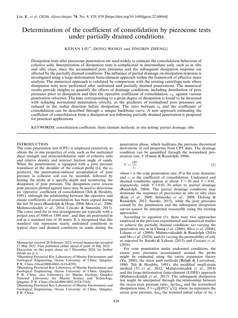 10.1680 Jgeot.22.00064 DSDB | PDF | Continuum Mechanics | Applied And ...