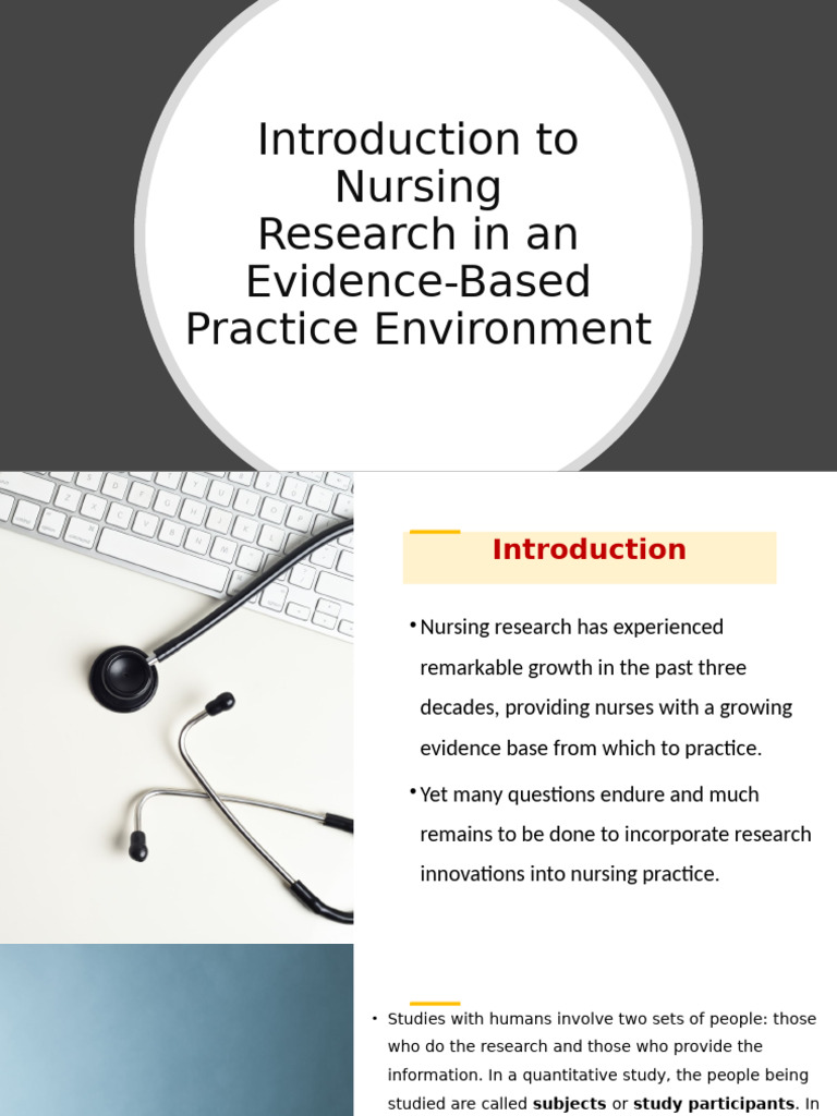 Nursing Research in Evidence-Based Practice | PDF | Hypothesis | Theory
