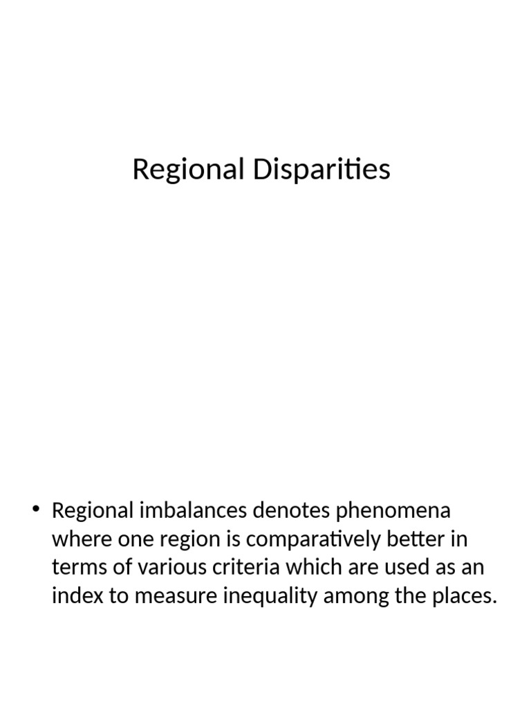Understanding Regional Disparities in India | PDF | Economies