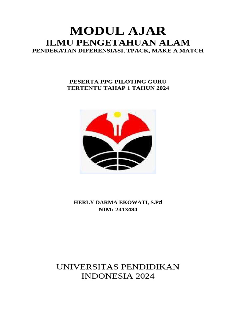 RPP IPA Ukin (Diperbaiki) | PDF