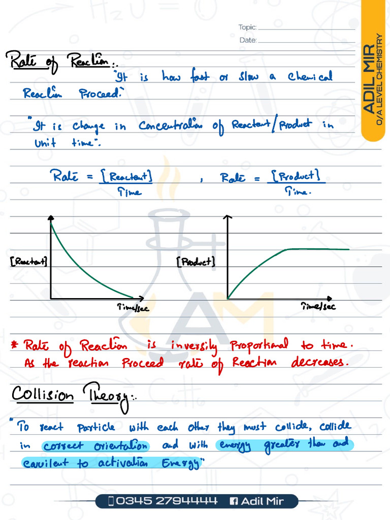 Rate of Reaction | PDF | Reaction Rate | Chemical Kinetics