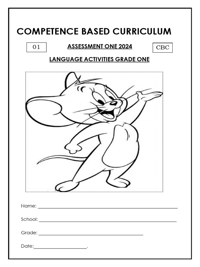 Grade 1 Language Activities Assessment | PDF