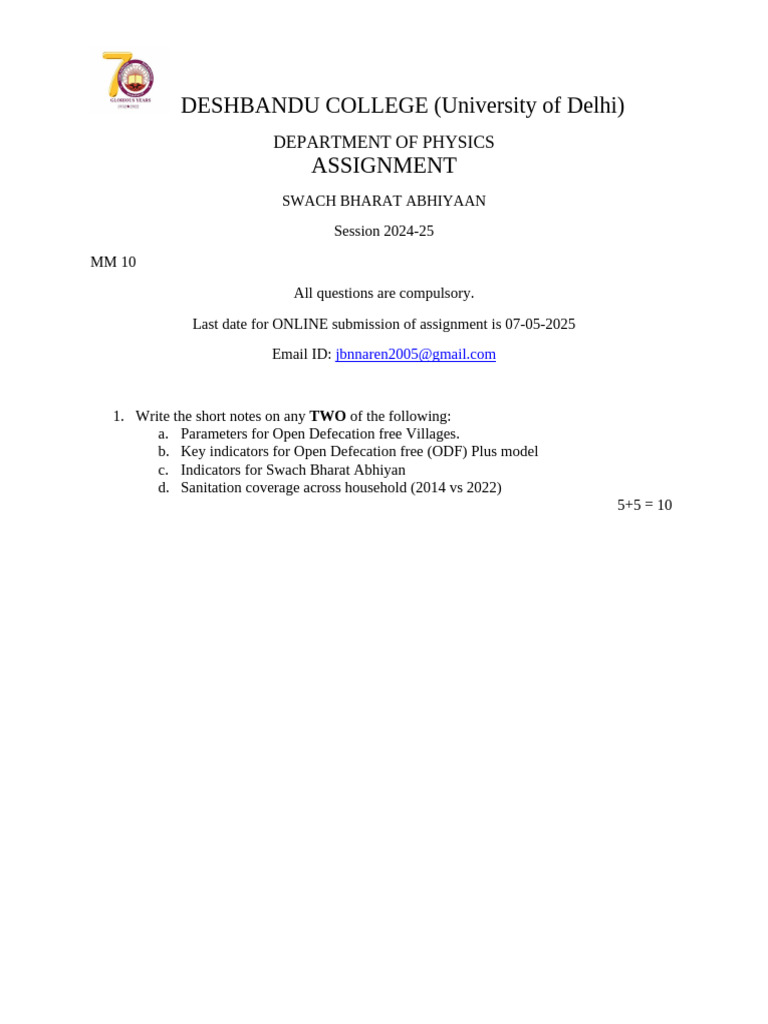 Assignment Sba-April 2025 | PDF