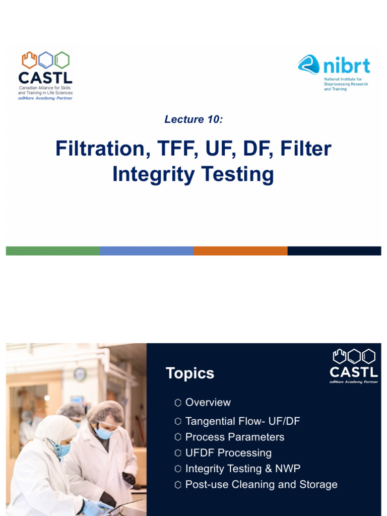 Ultrafiltration Integrity Testing Overview | PDF | Filtration | Membrane