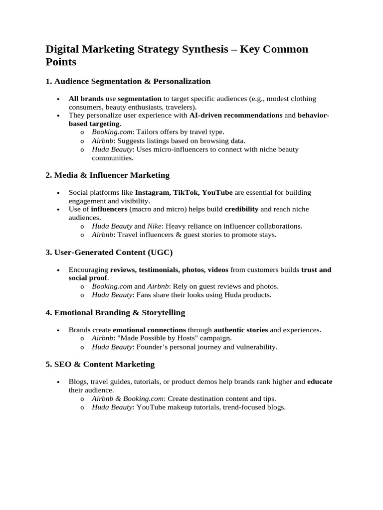 Effective Digital Strategies for Brands | PDF | Digital Marketing ...