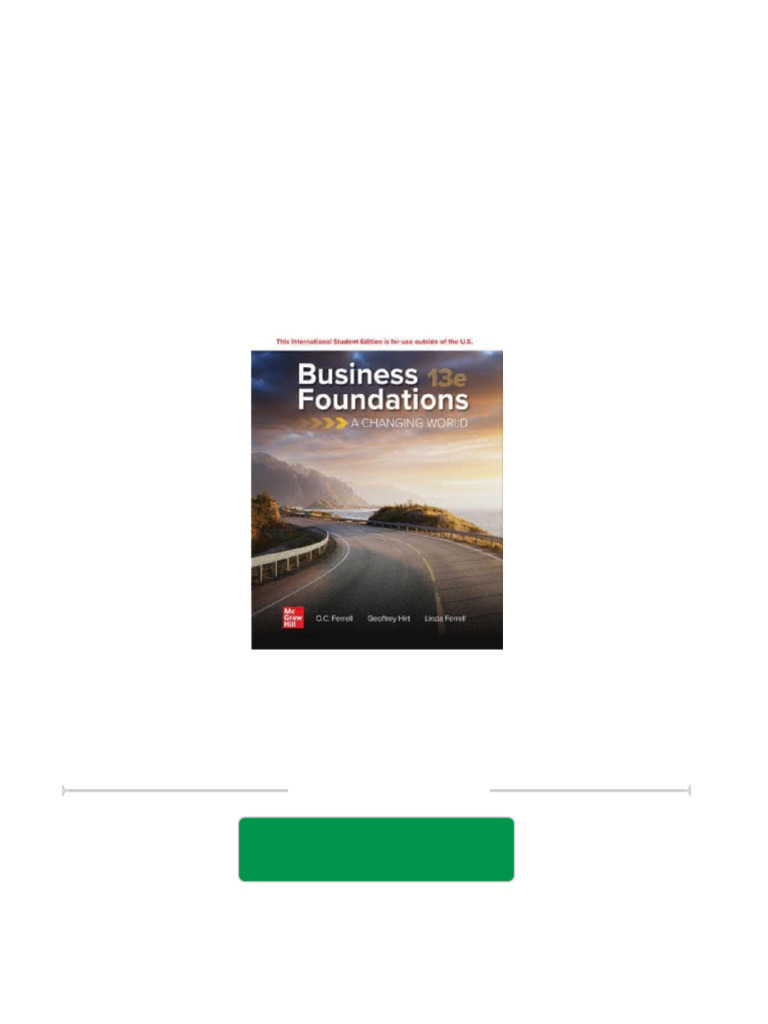PDF Download Business Foundations A Changing World 13e ISE