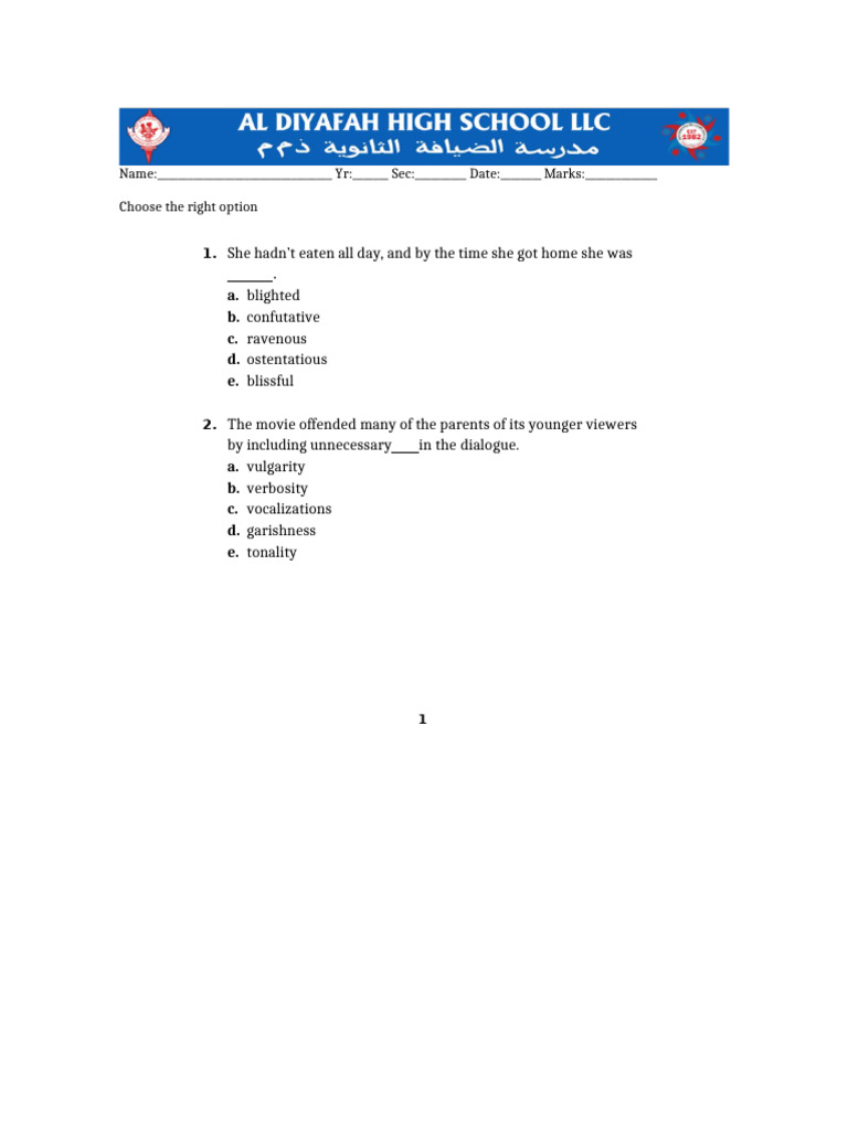 Sentence Completion Exercises - EDITED | PDF
