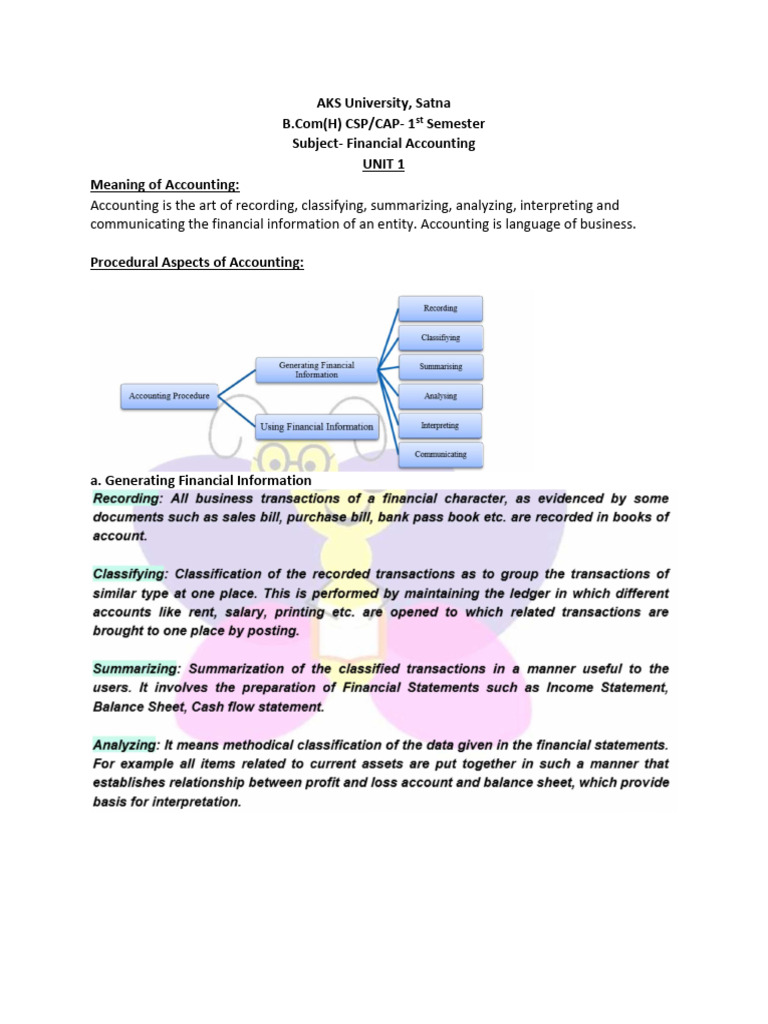 Understanding Financial Accounting Basics | PDF | Debits And Credits ...