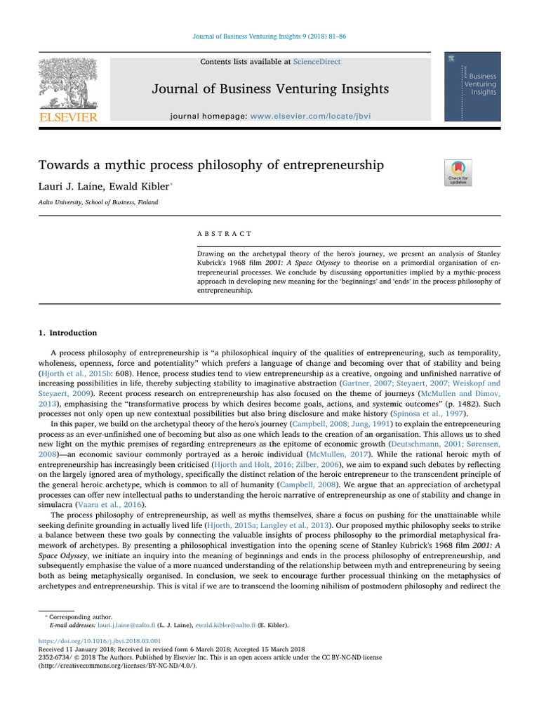 10 1016@j Jbvi 2018 03 001 | PDF | Entrepreneurship