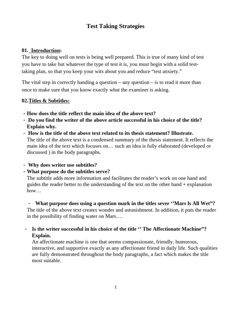 Effective Test Taking Strategies | PDF | Air Pollution | Pollution