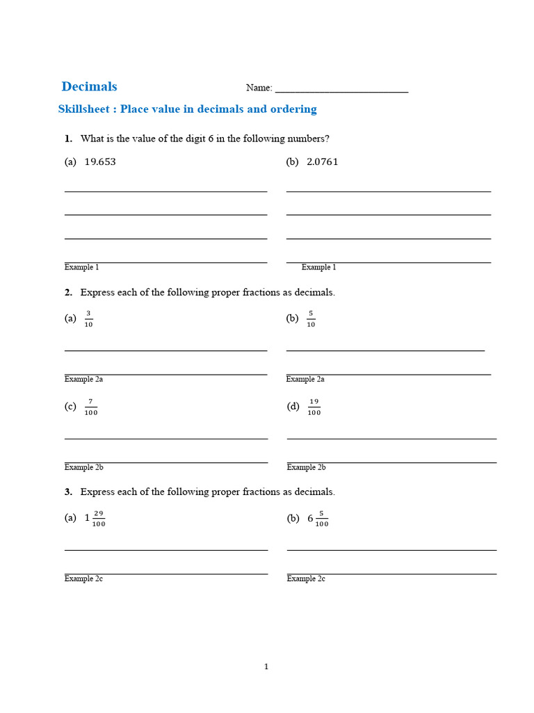 Skillsheet 5A | PDF