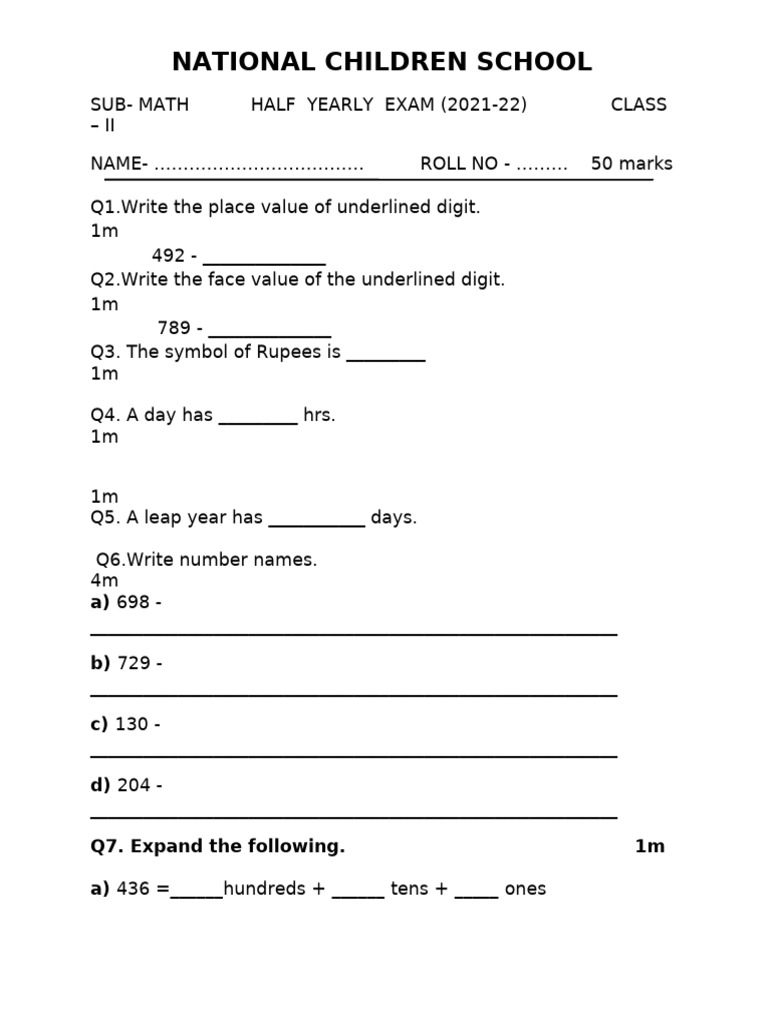 Math II 21-22 Hye | PDF