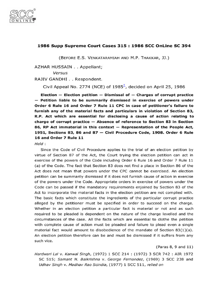 J 1986 Supp SCC 315 1986 SCC OnLine SC 394 AIR 1986 SC 1 Kunalgupta673 ...
