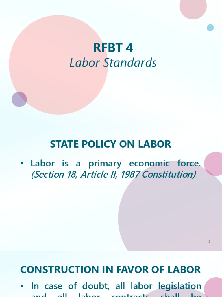 Labor Standards and Employee Rights Guide | PDF | Cost Of Living ...
