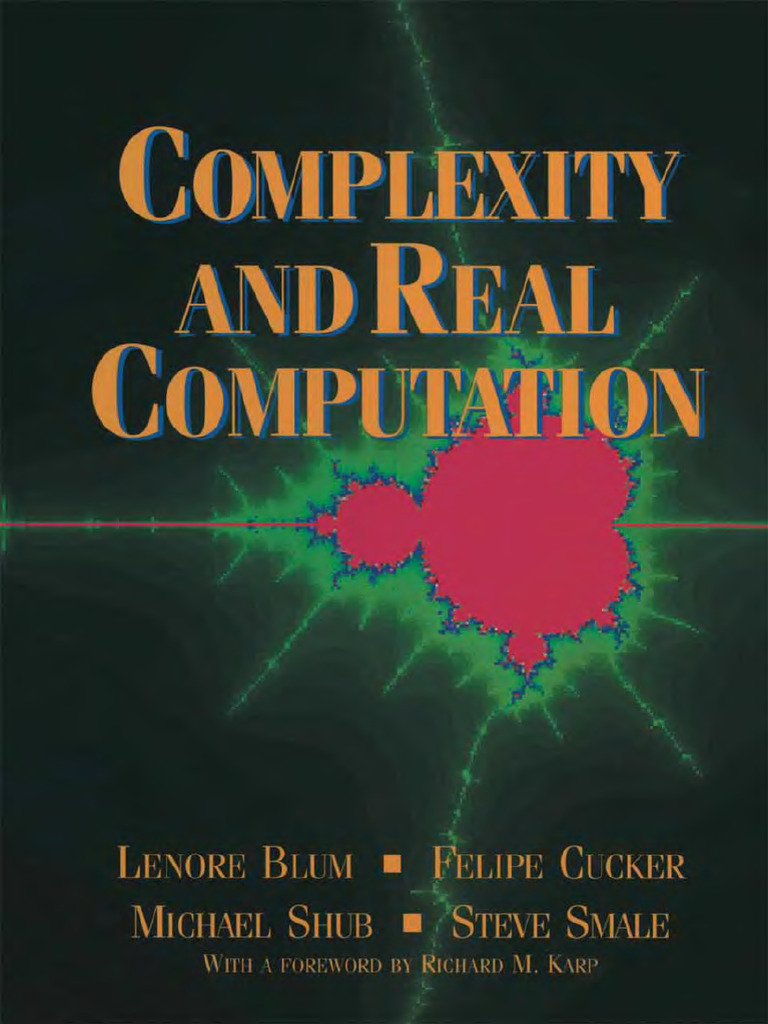Complexity and Real Computation - Blum | PDF