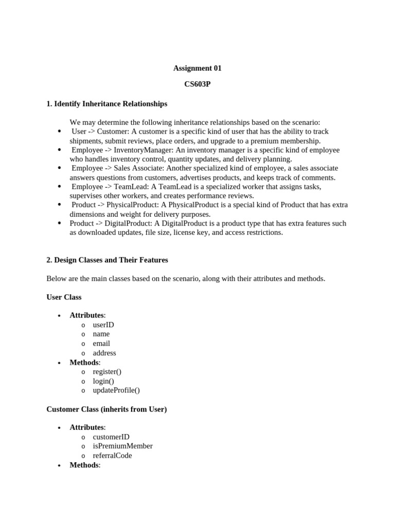 CS603P - Assignment 01 | PDF | Unified Modeling Language | Software