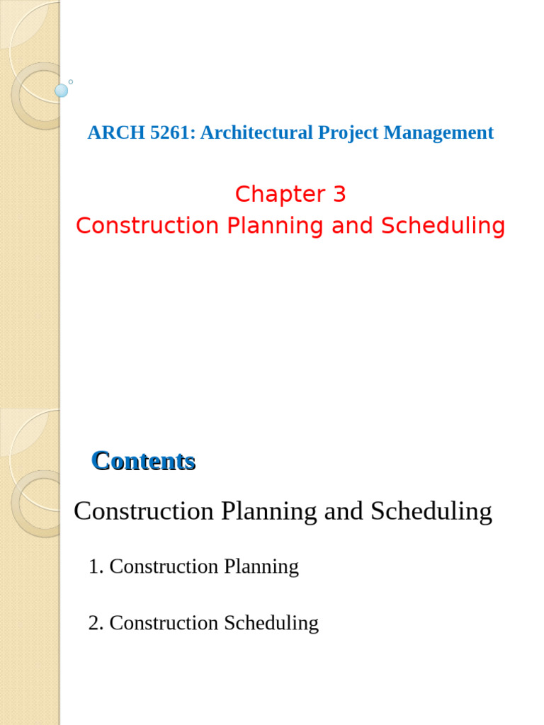 Construction Planning & Scheduling Guide | PDF | Normal Distribution