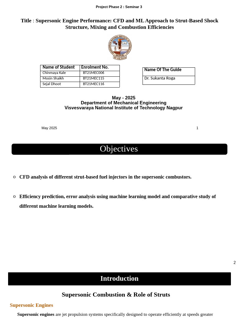 FYP Presentation | PDF | Shock Wave | Mach Number