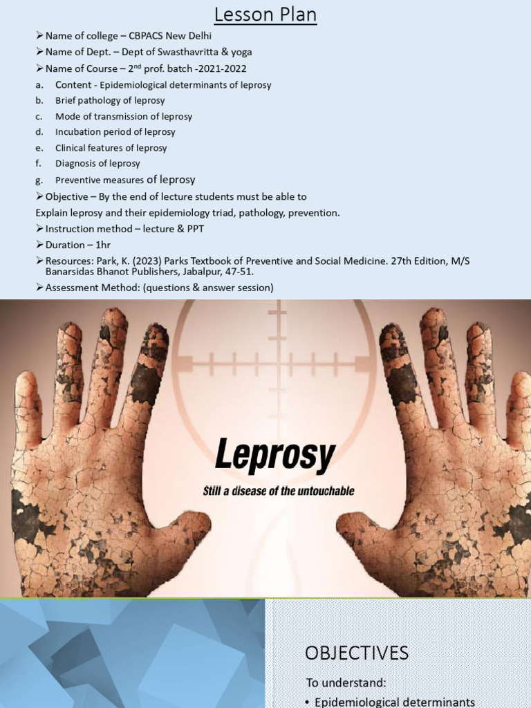 Leprosy: Epidemiology and Management | PDF | Leprosy | Immunology