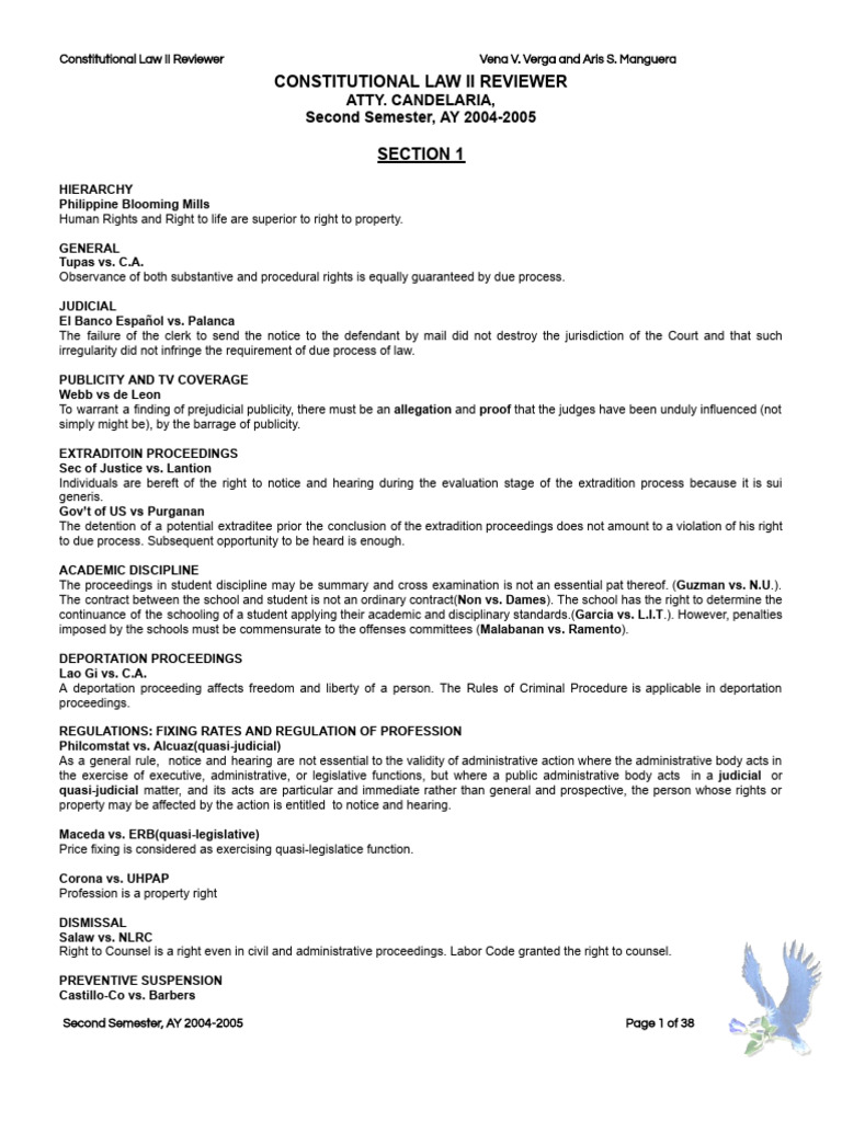 Constitutional Law II Study Guide | PDF | Probable Cause | Prior Restraint