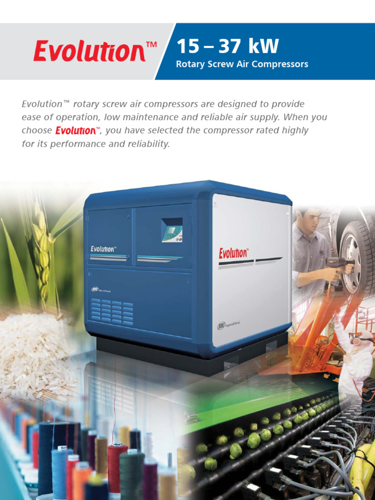 450hp Evolution Rotary Screw Compressors | PDF | Gases | Manufactured Goods