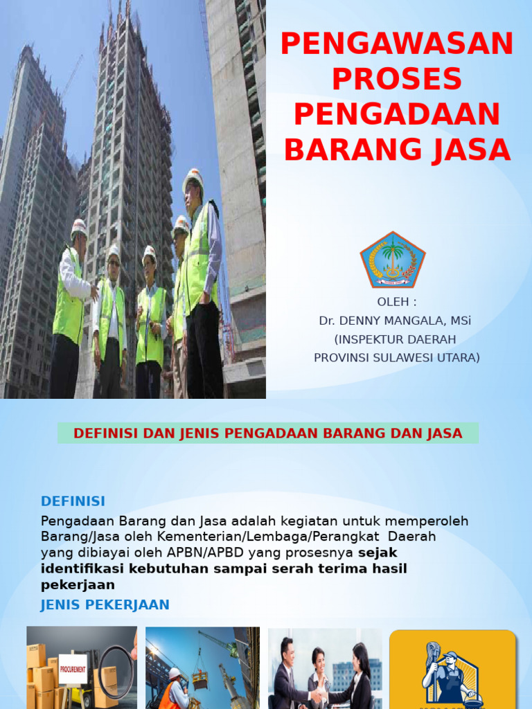 Pengawasan Pengadaan Barang dan Jasa | PDF