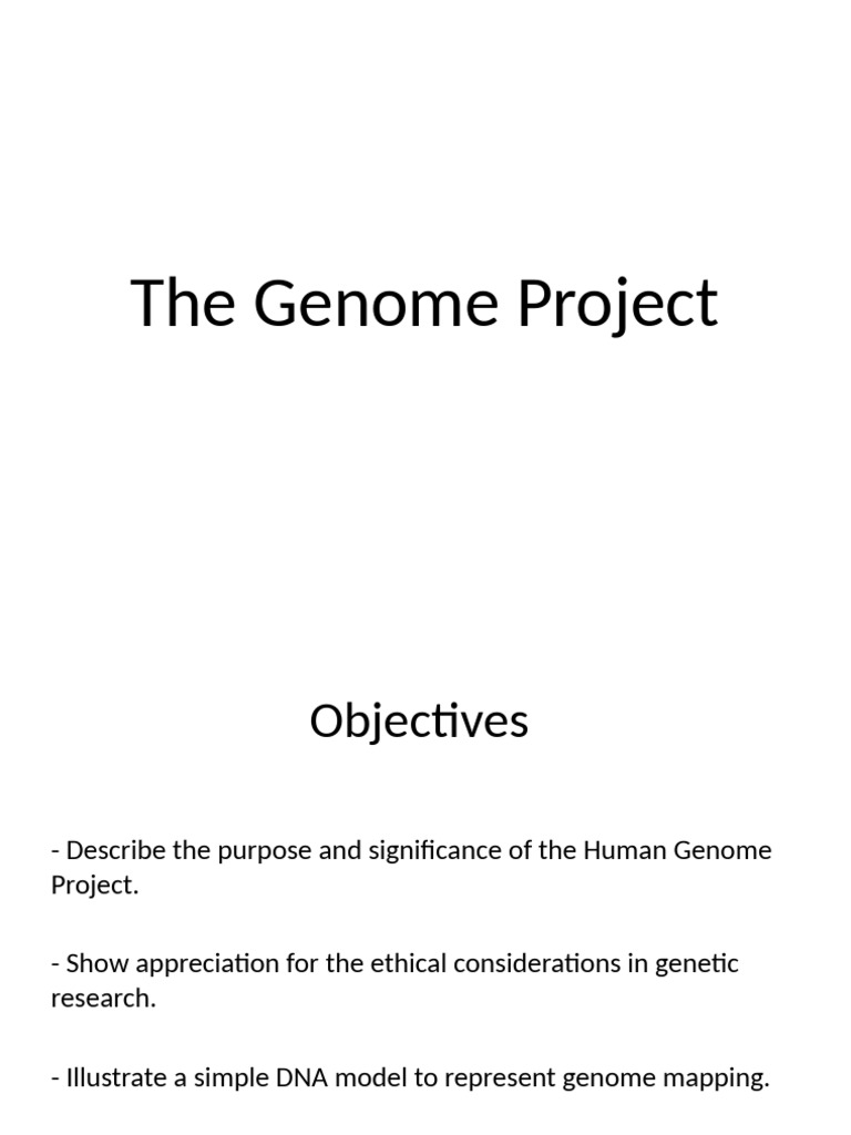 Overview of the Human Genome Project | PDF