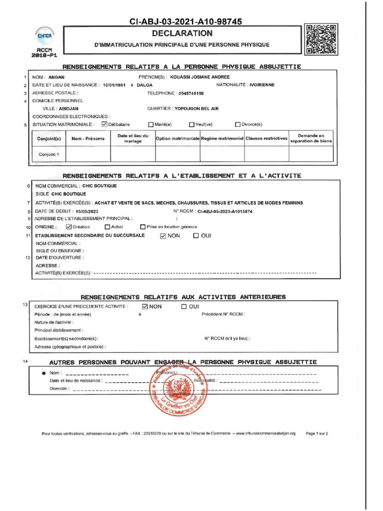 RCCM 1 | PDF