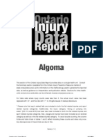 Ontario Injury Data Report - Algoma
