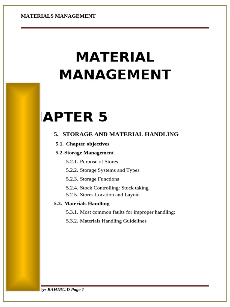 Storage and Materials Handling Guide | PDF | Warehouse | Inventory