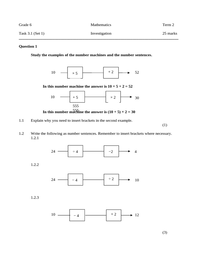 Gr6 Op1 Term2 | PDF | Rectangle | Mathematics