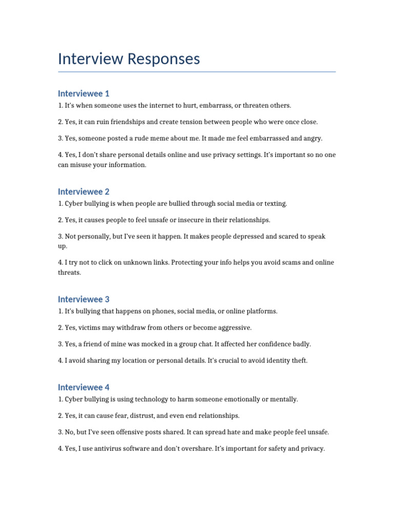 Understanding Cyber Bullying: Insights and Prevention | PDF
