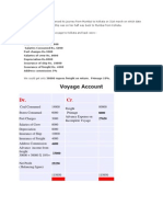 Voyage Accounting Example