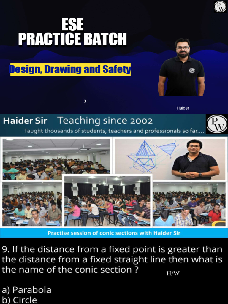 ESE Practice Batch: Design, Drawing and Safety | PDF