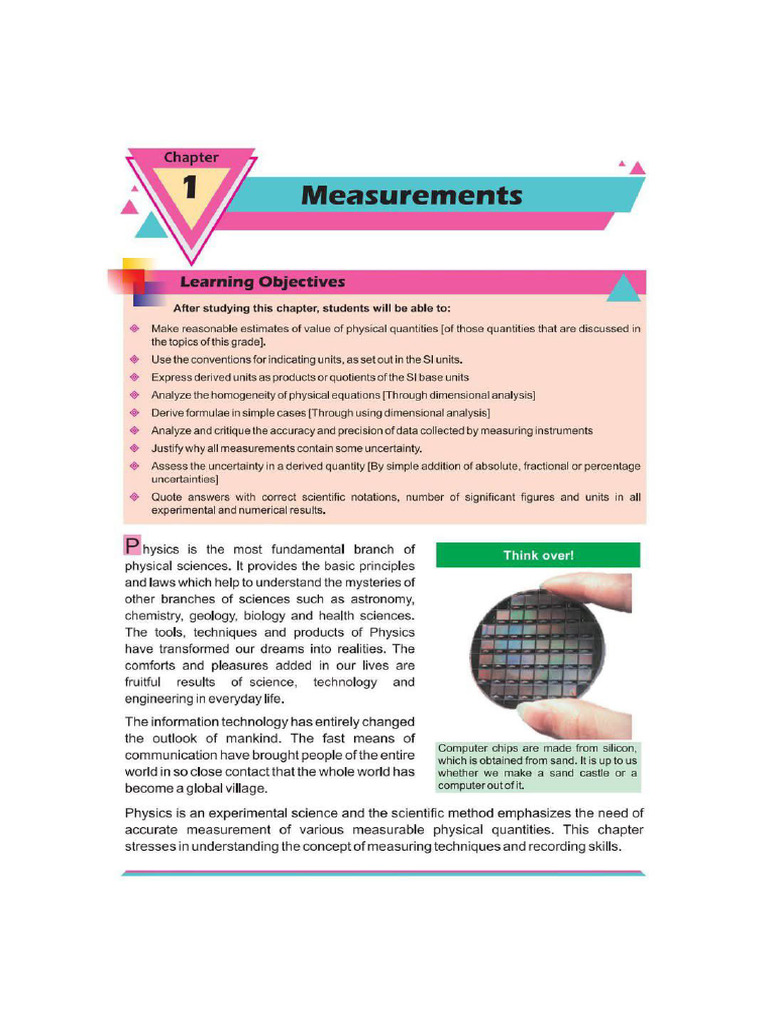 Physics CH 1 | PDF