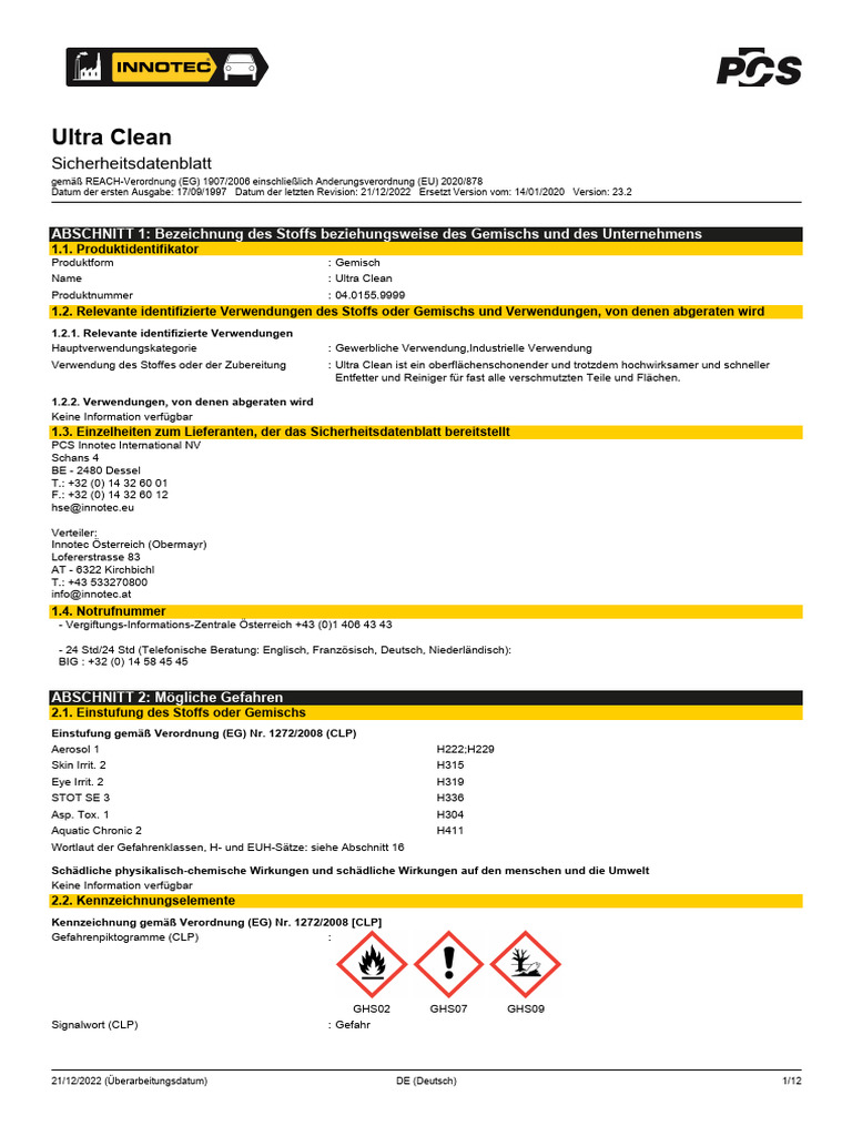 3 UltraClean 1318 de | PDF