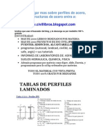 Tabla Perfiles Laminados