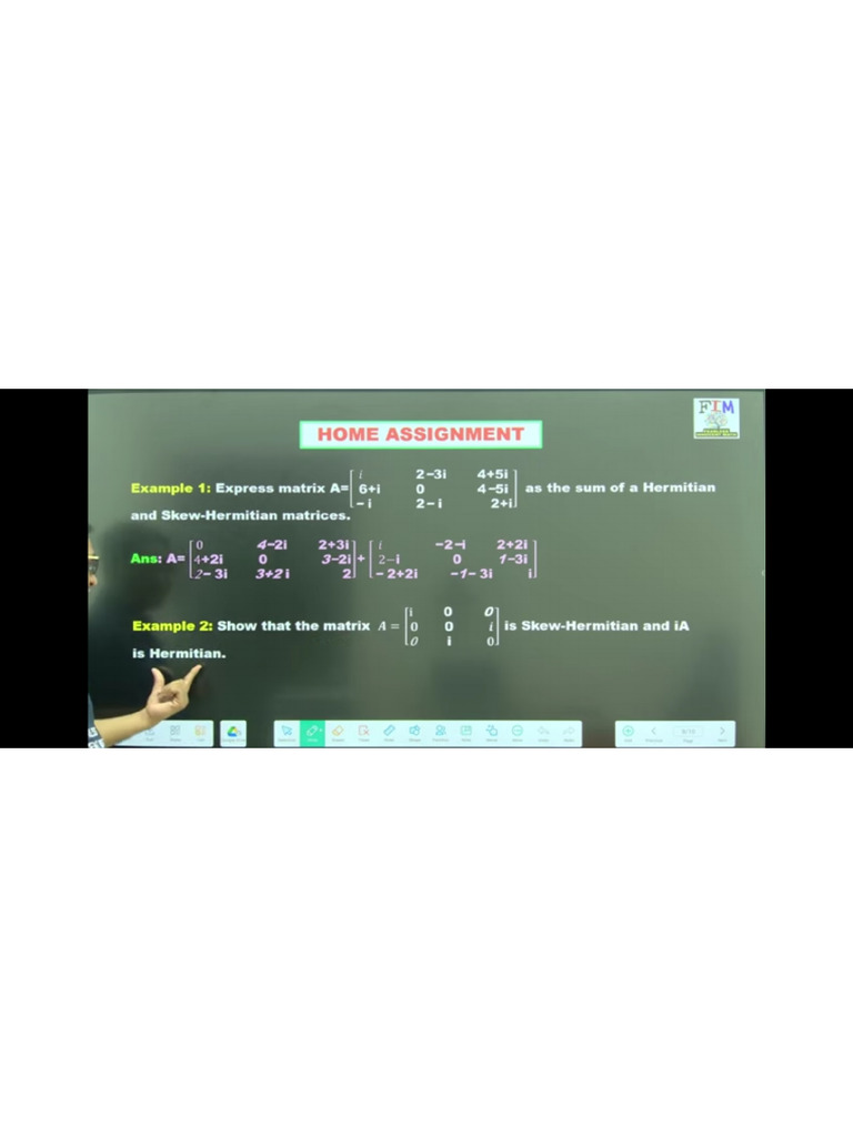 Matrices Home Work | PDF