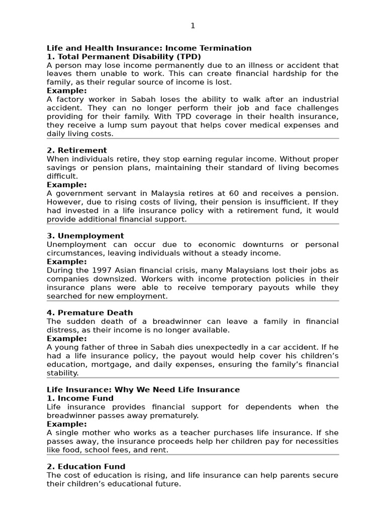 Income Protection Through Insurance | PDF | Cost Of Living | Insurance