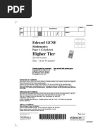 Higher Paper 3 November 09 Detailed Solutions Pdf Area Geometry